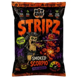 🎃🔥 Hot Chip Stripz Gerookte Schorpioen – Halloween Editie
