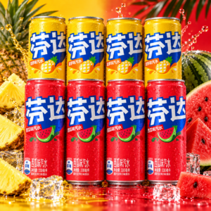 Fanta Watermeloen & Ananas (China) 330ml  4+4 stuks